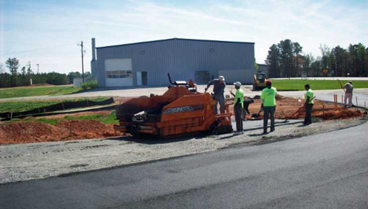 Final Touches to Asphalt Paving Project